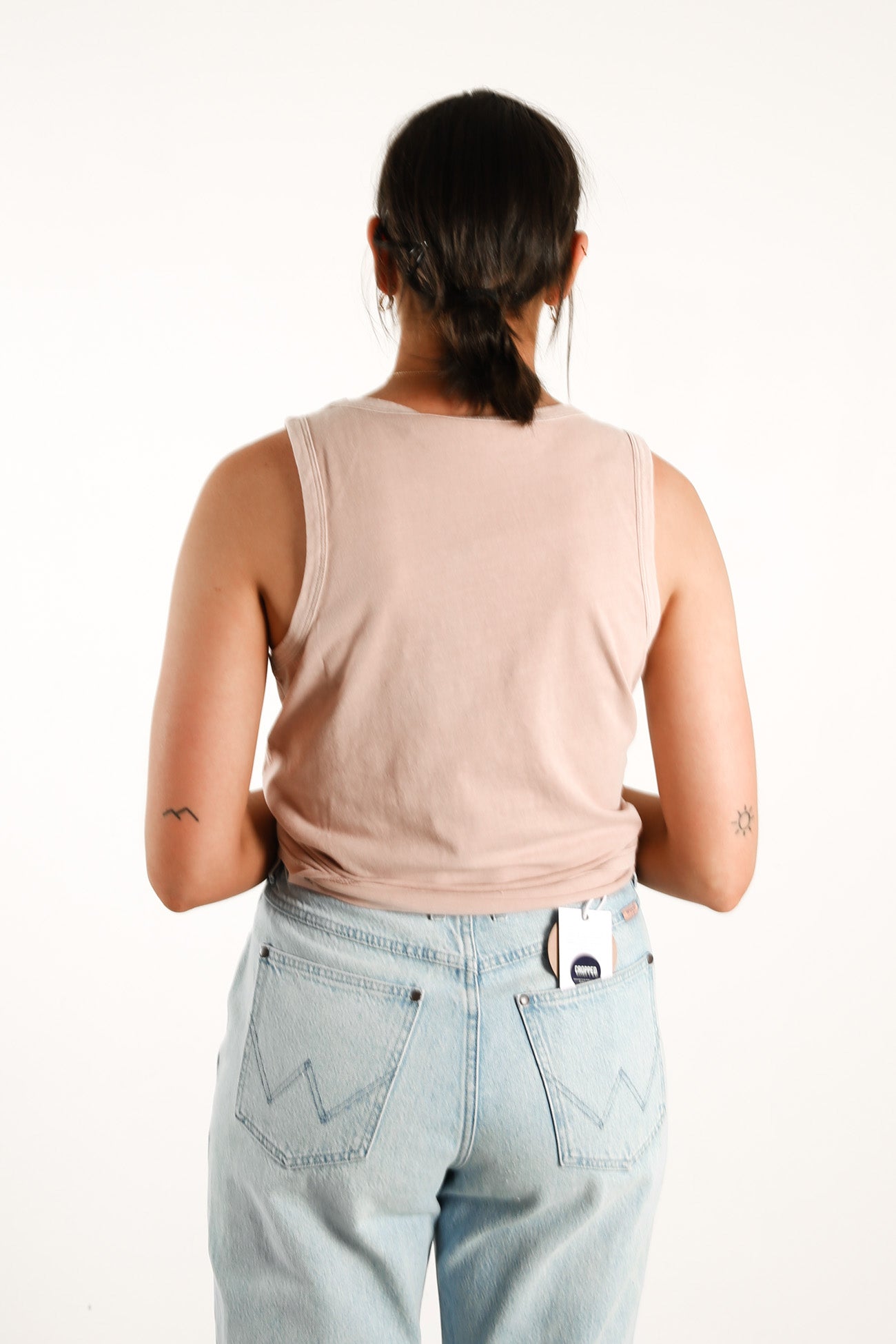Off Beat Tank Dusty Pink