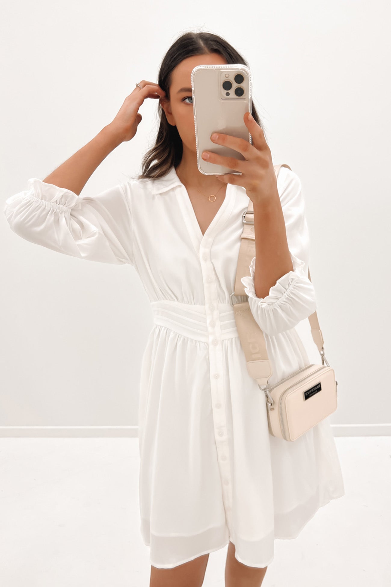 Olivette Mini Dress White