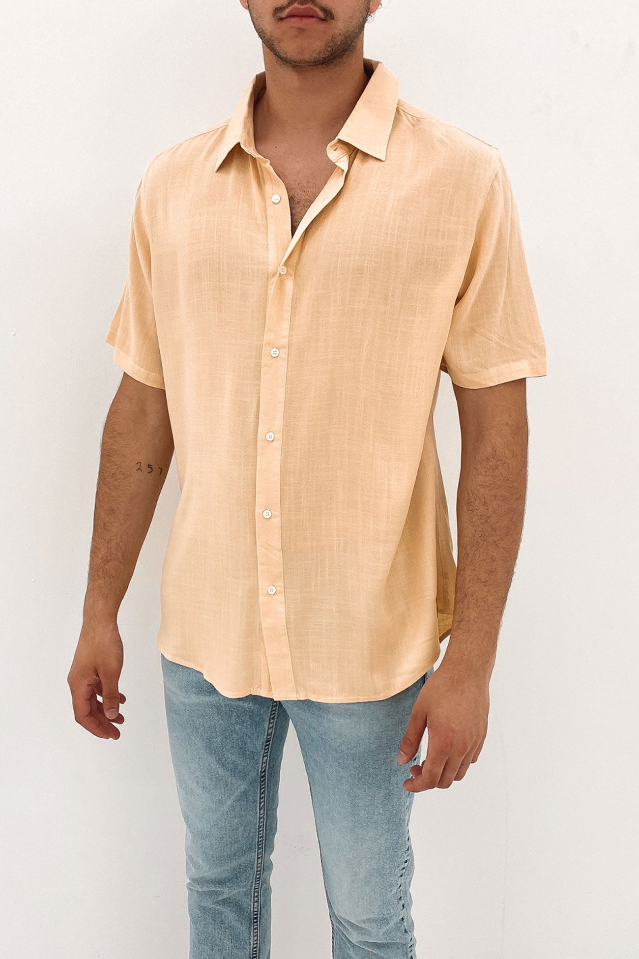One And Only Short Sleeve Shirt Toasted Coconut