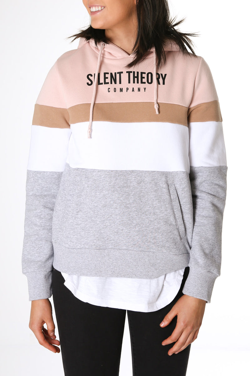 Overlay Panelled Hoody Candy
