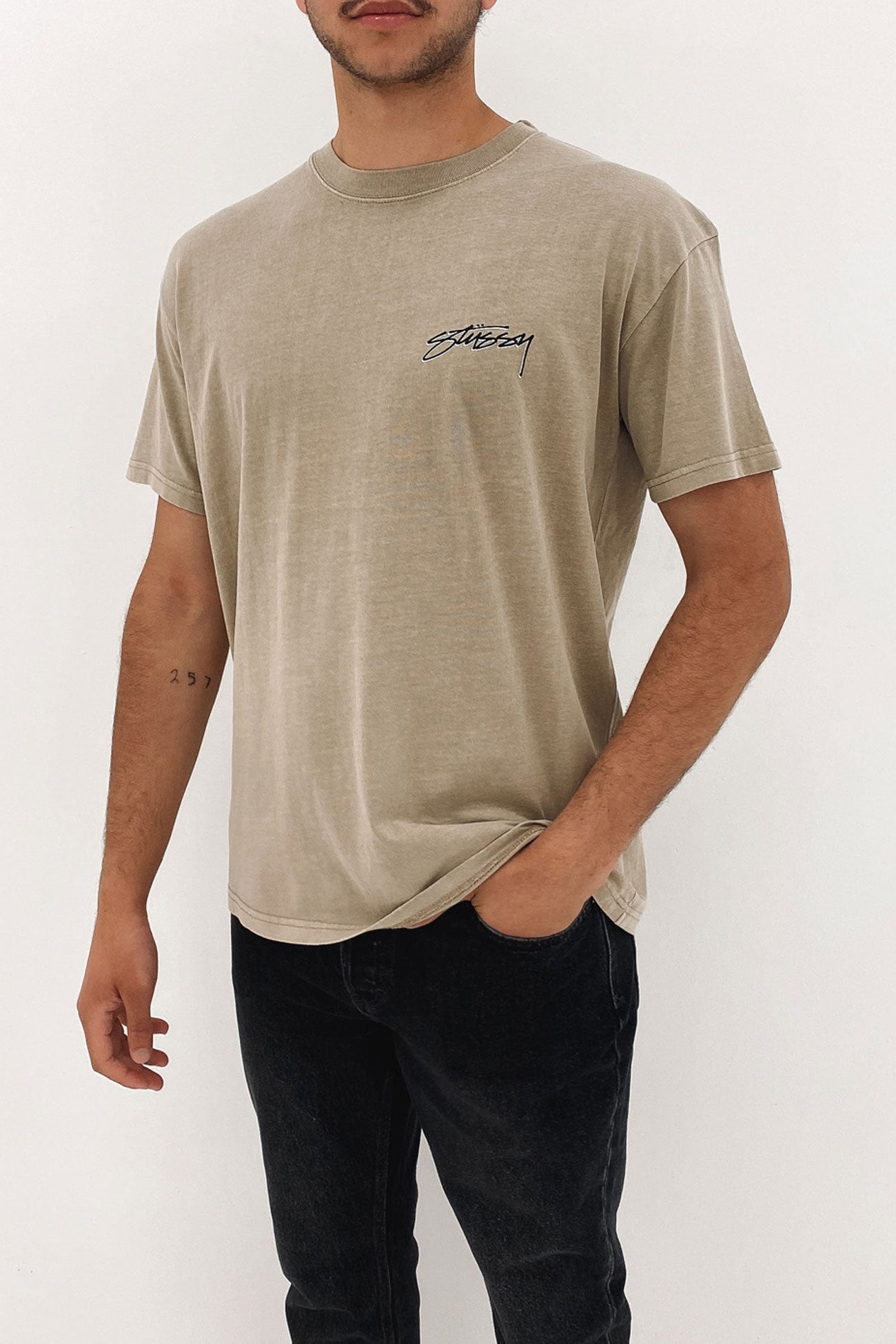 Pigment Stussy Designs Short Sleeve Tee Pigment Cement