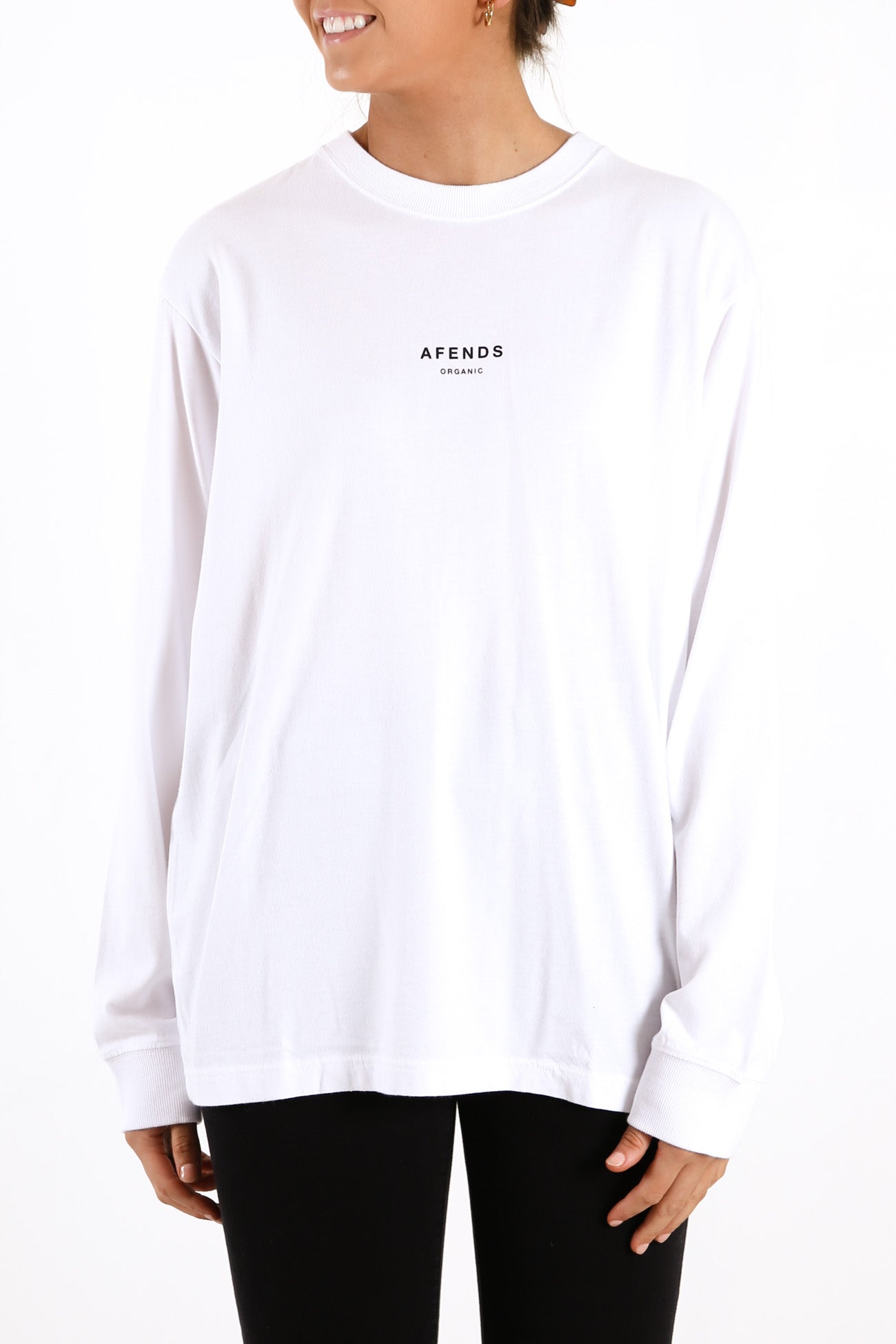 Premium Organic Retro Fit Long Sleeve White