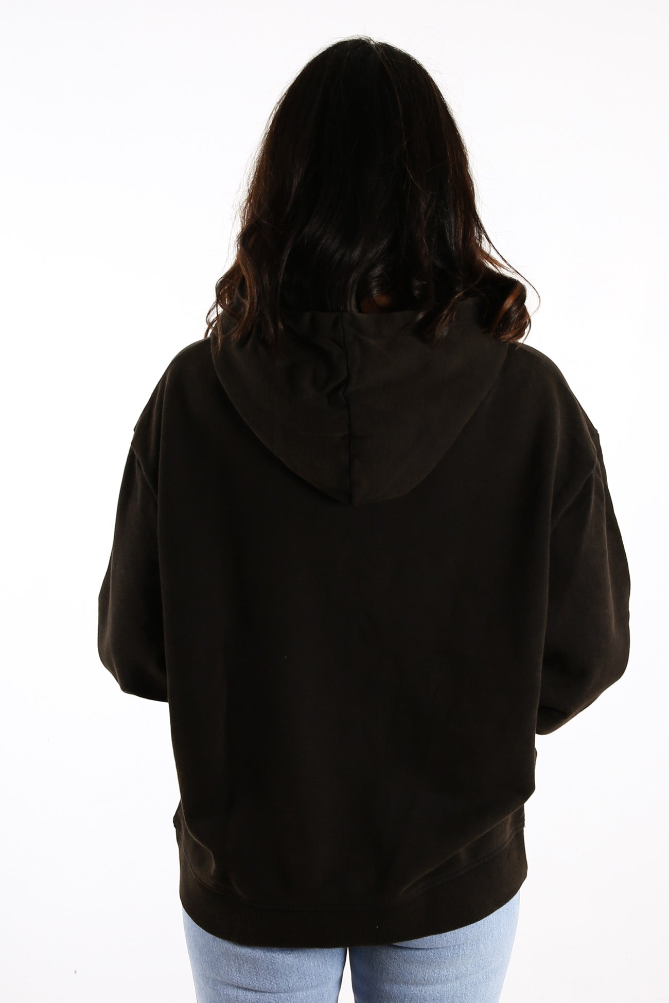 Python Print Hoodie Washed Black