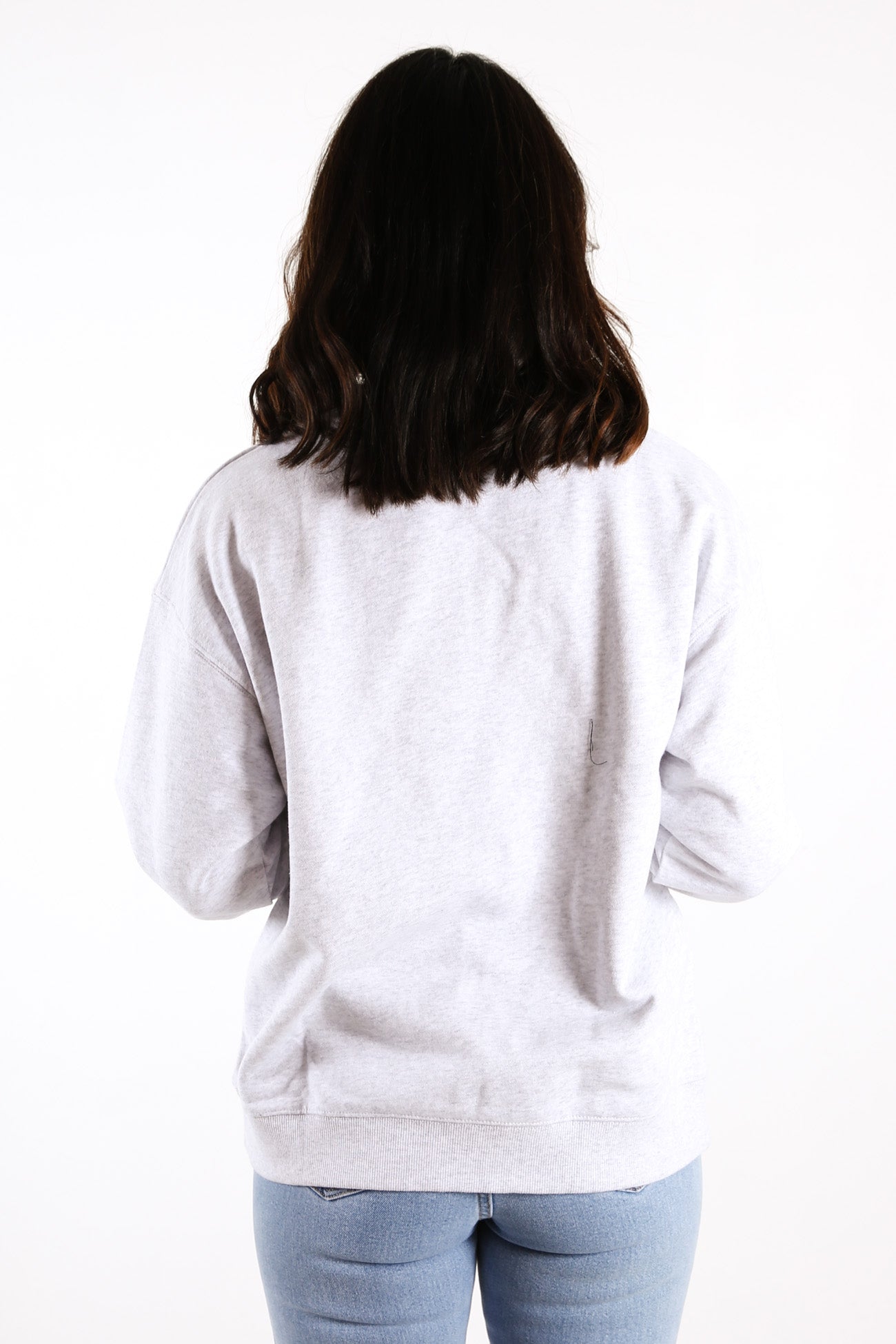 Python Print Sweatshirt White Marle Electric Blue