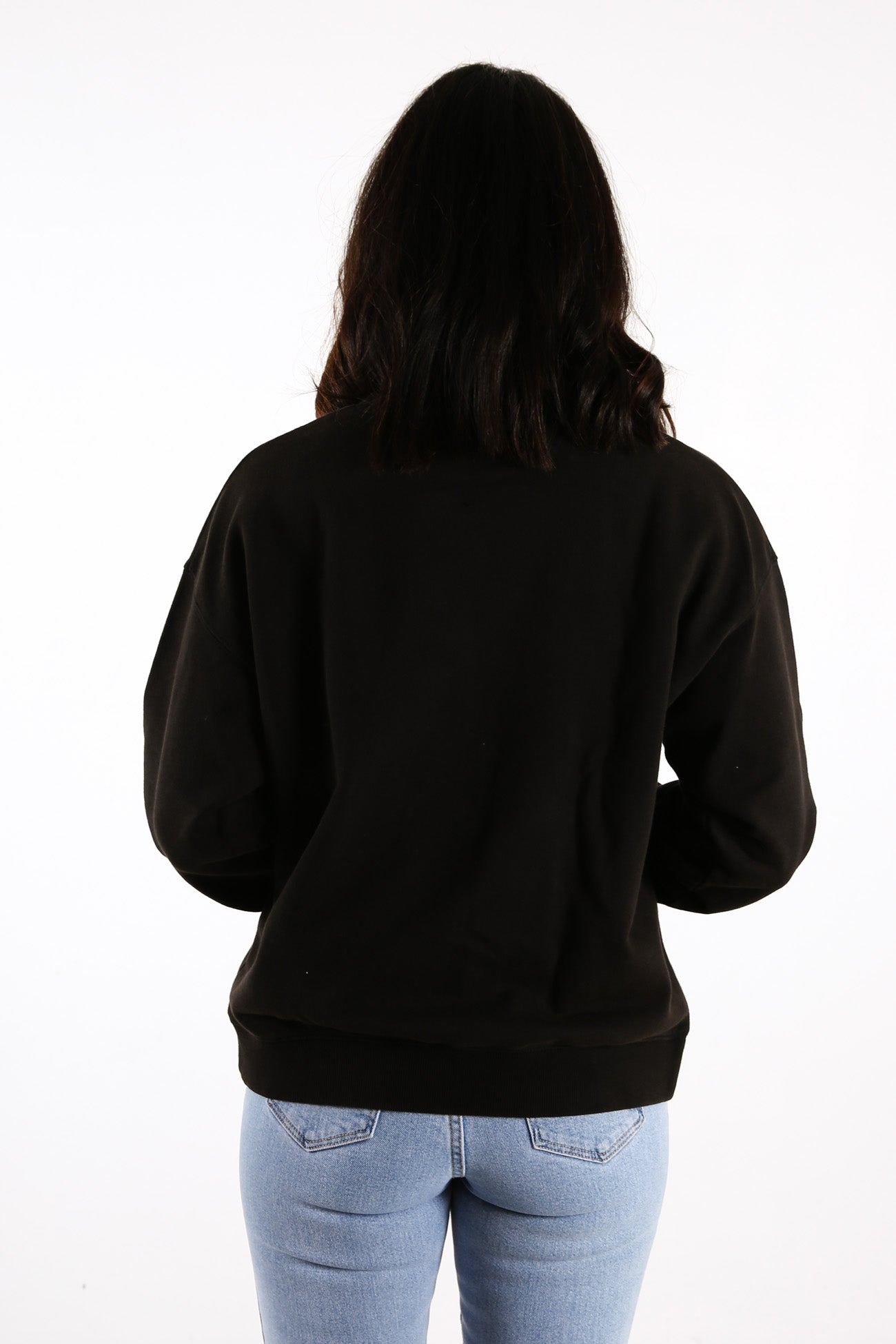 Python Print Sweatshirt Washed Black Electric Blue