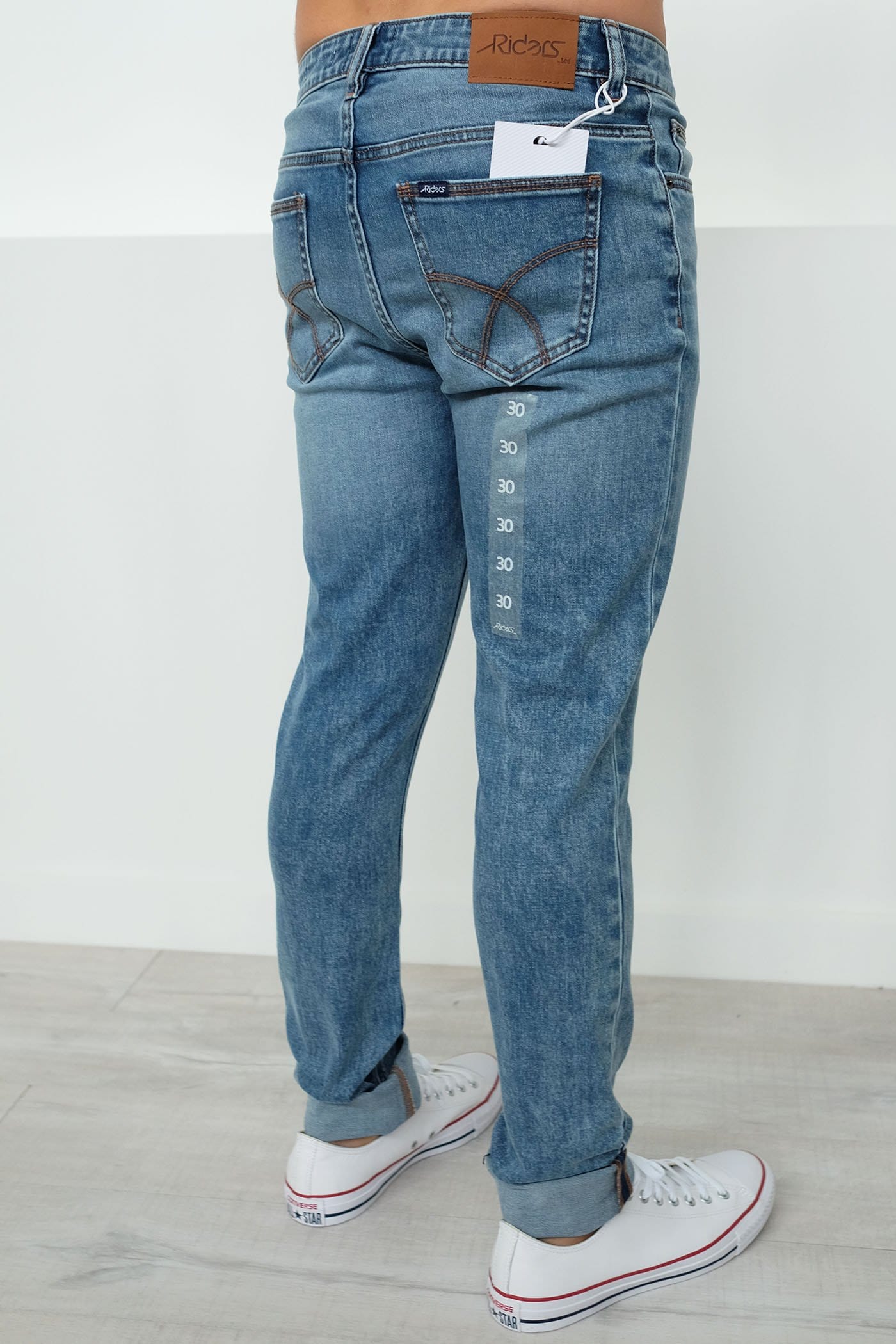 R2 Slim And Narrow Blue Focus Riders - Jean Jail