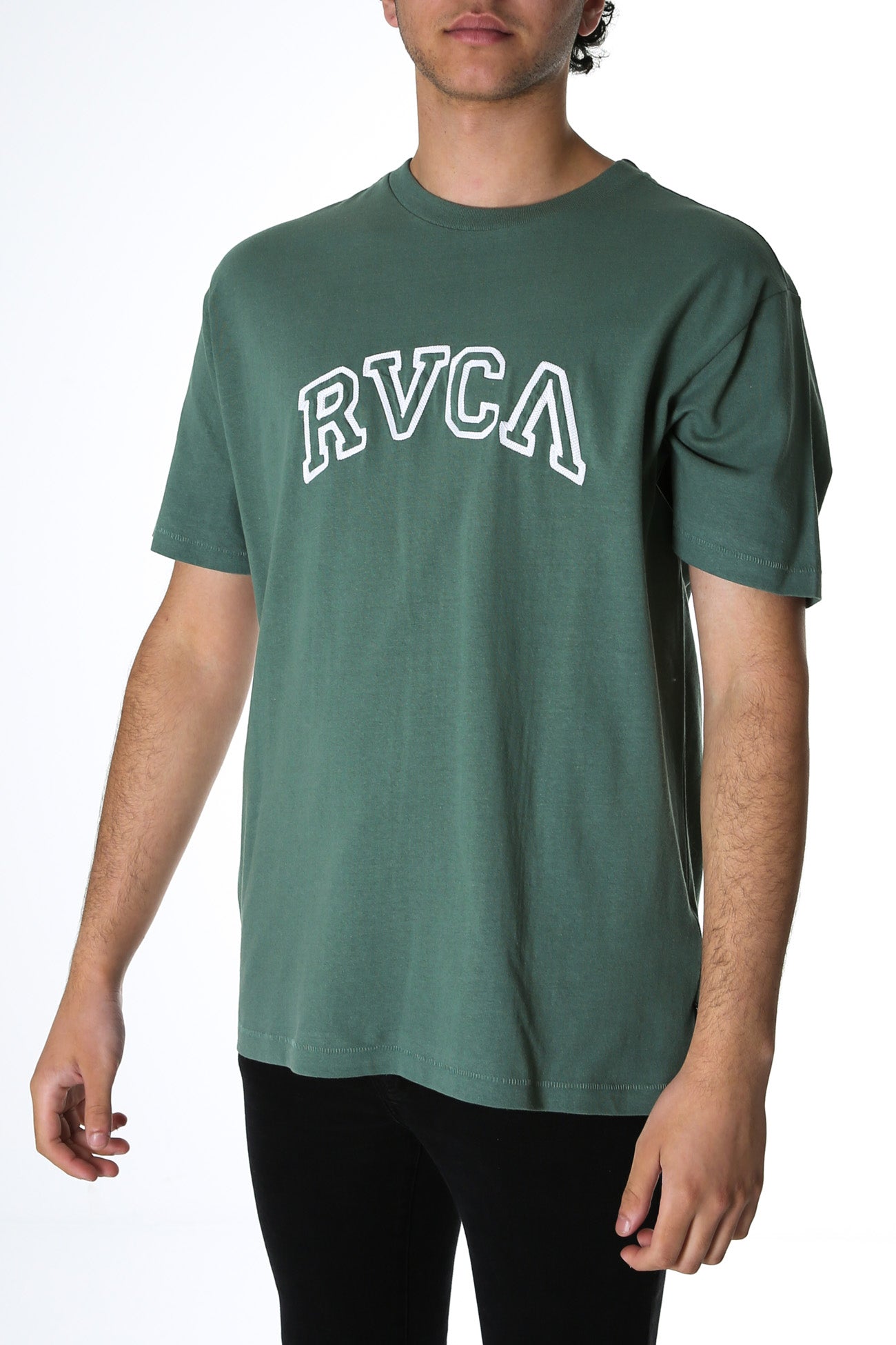 RVCA Teamster Short Sleeve Tee Balsam Green