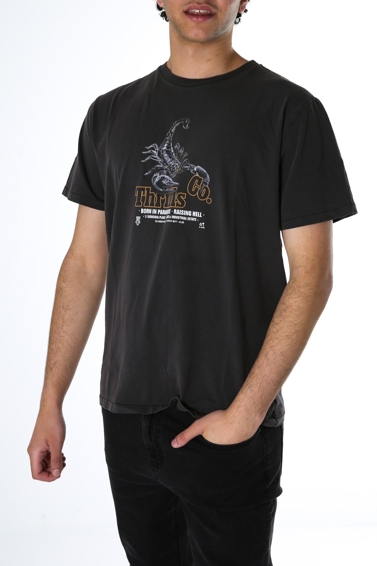 Raising Hell Merch Fit Tee Vintage Black