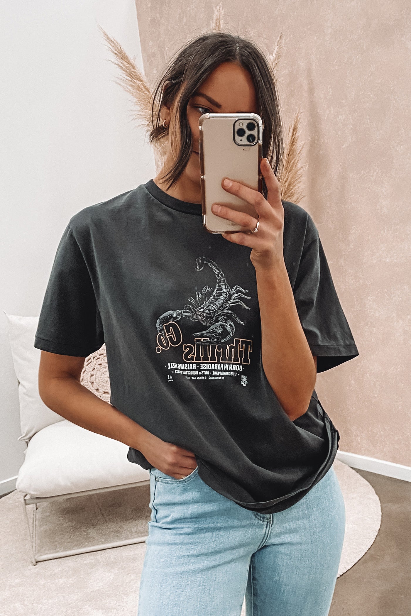 Raising Hell Merch Fit Tee Vintage Black