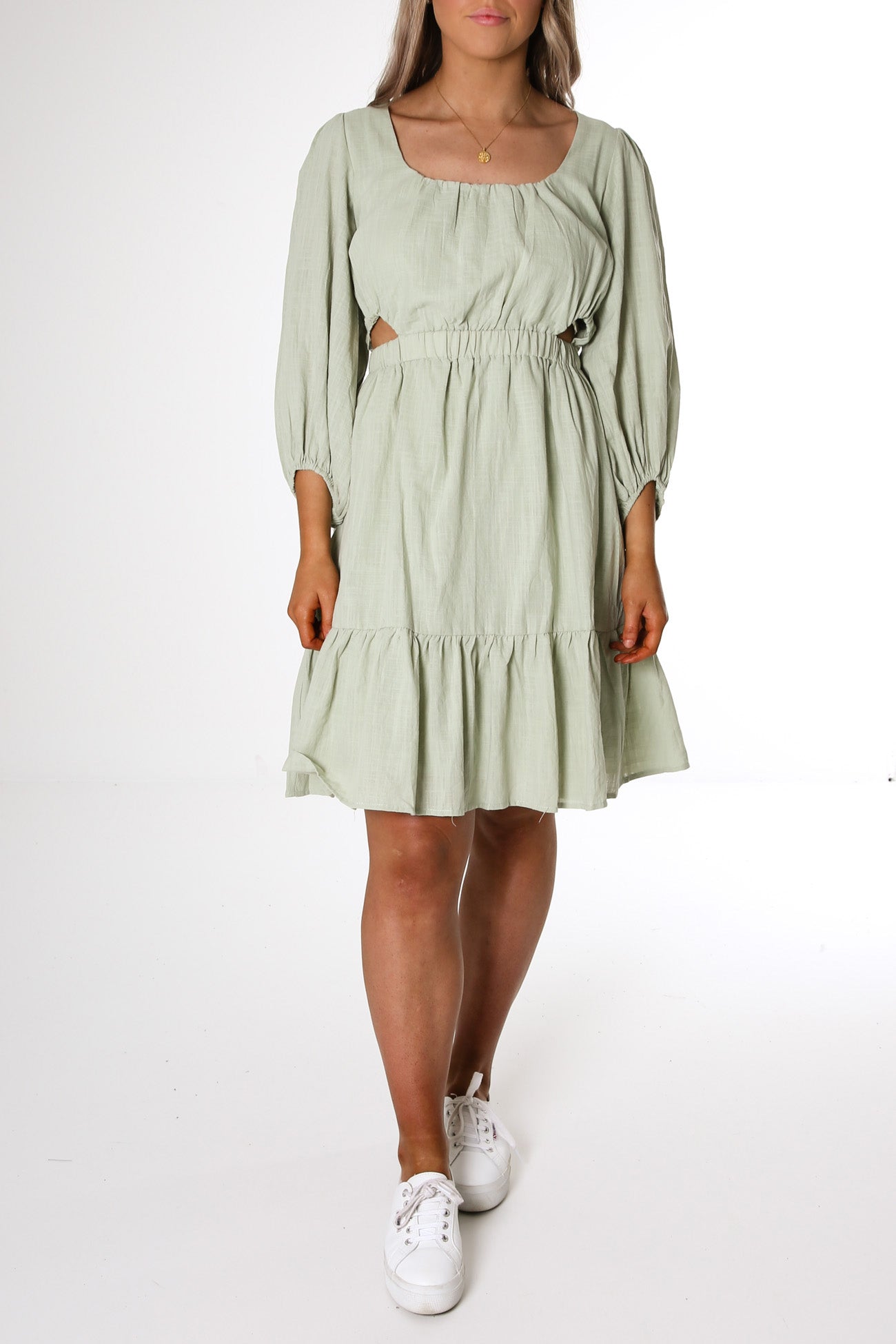 Raven Mini Dress Sage