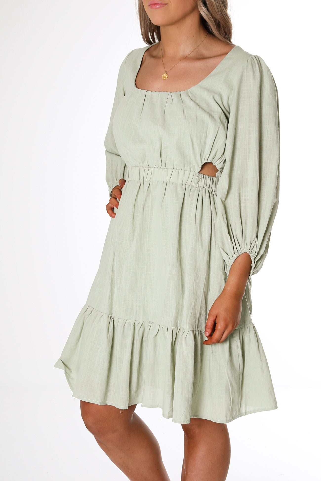 Raven Mini Dress Sage