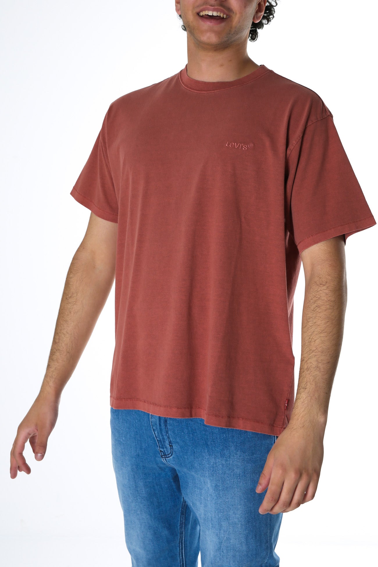 Red Tab Vintage T-Shirt Marsala