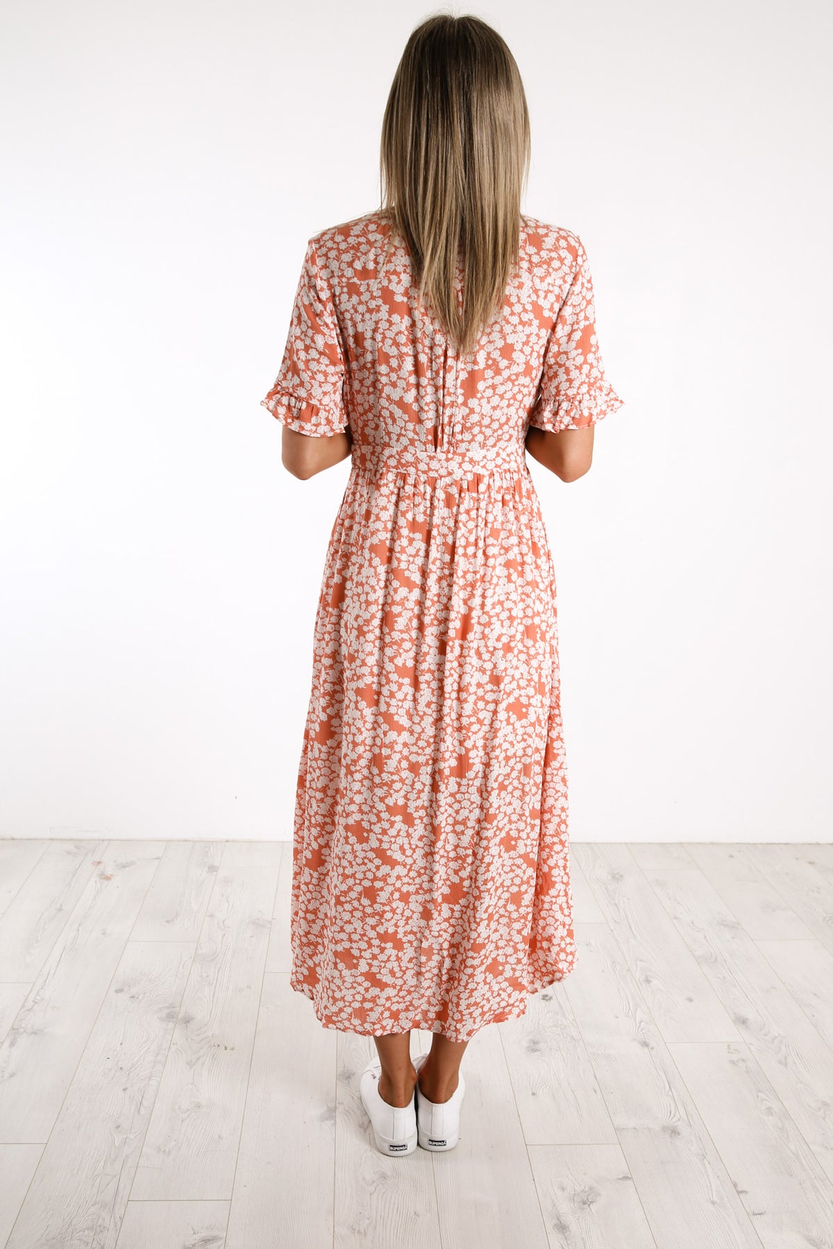 Leave Me Lonely Dress Orange