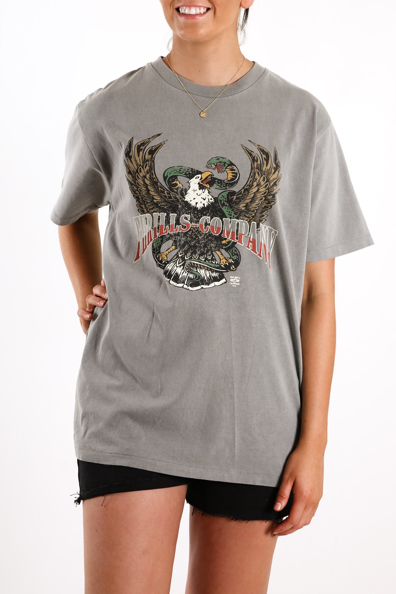 Retribution Merch Tee Washed Grey