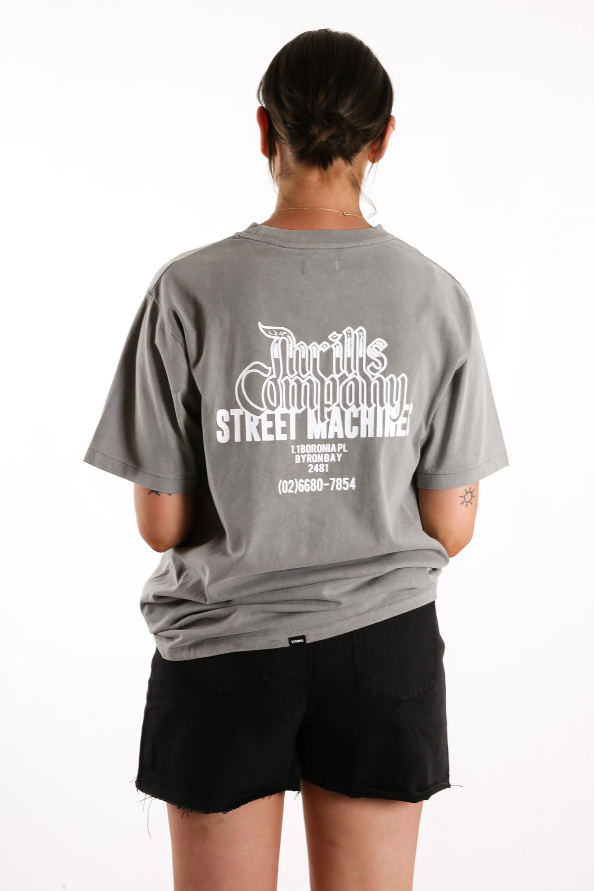 Retribution Merch Tee Washed Grey