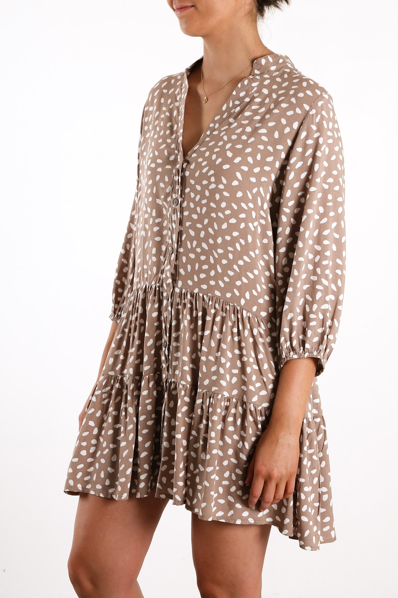 Right Time Dress Brown