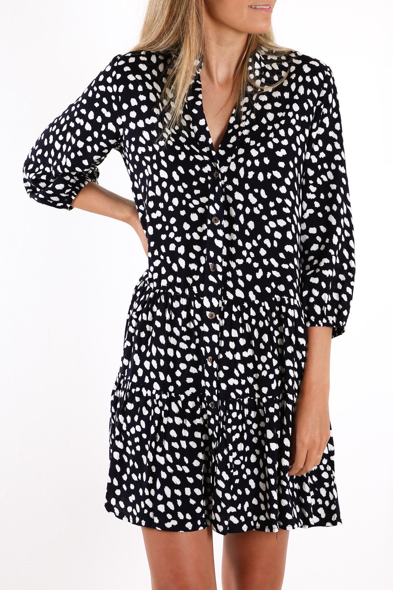 Right Time Dress Navy