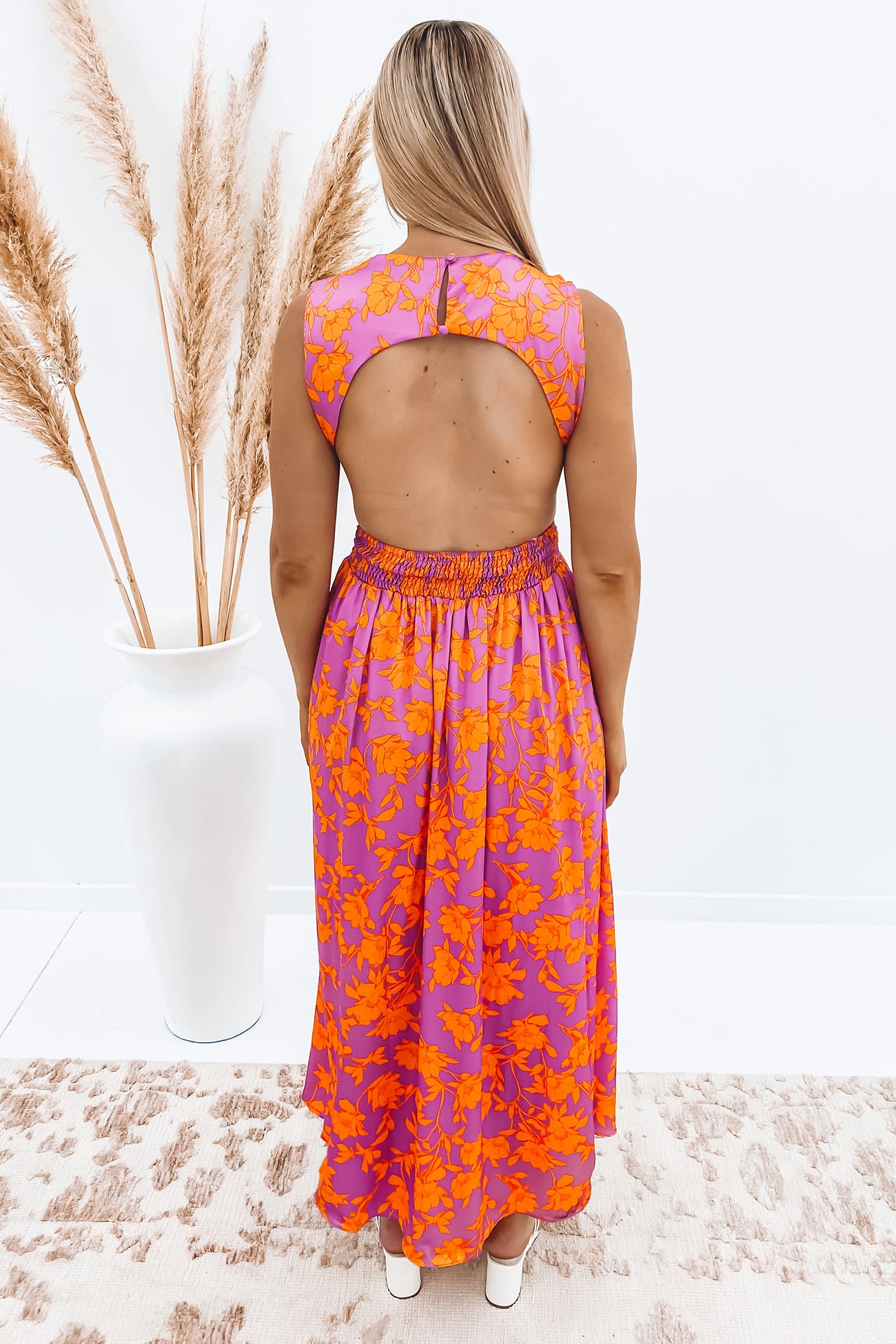 Romeo Maxi Dress Pink Floral