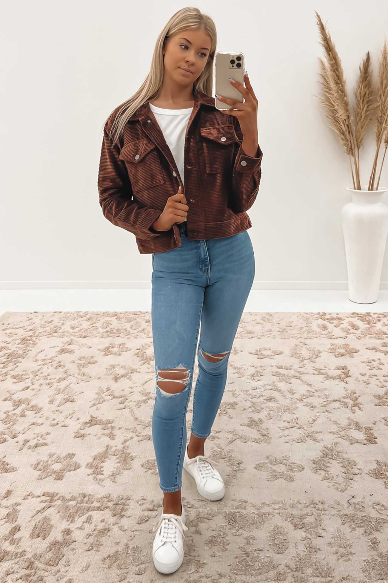 Roy Cord Jacket Cappuccino