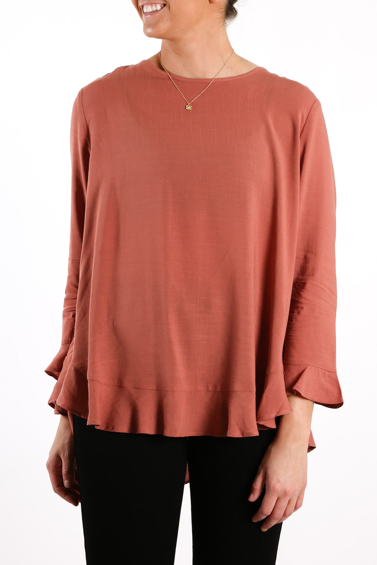 Ruffle Top Copper