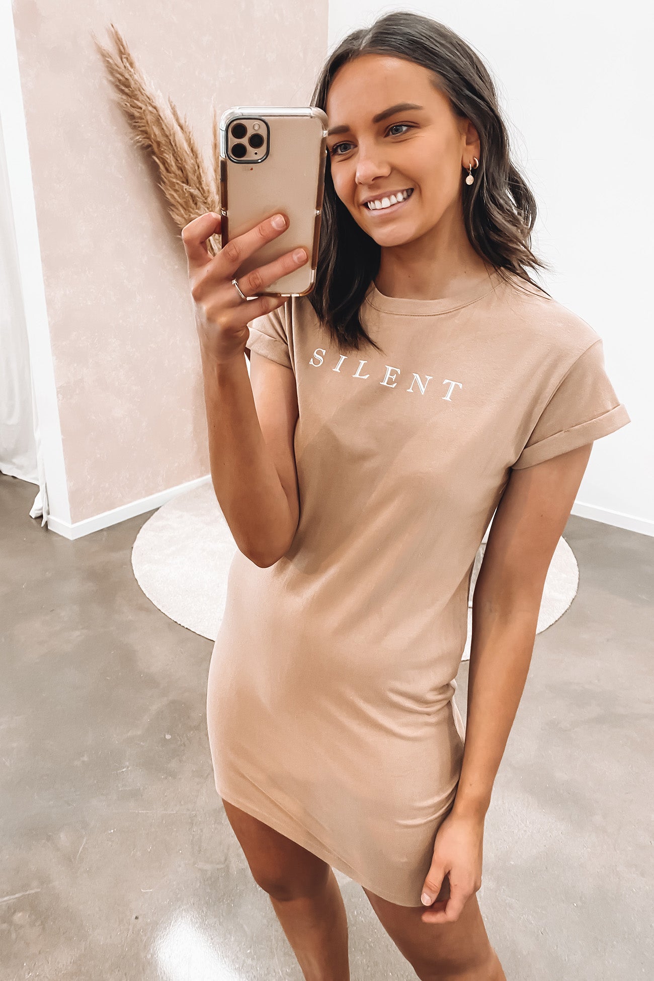 Rush Tee Dress Brown