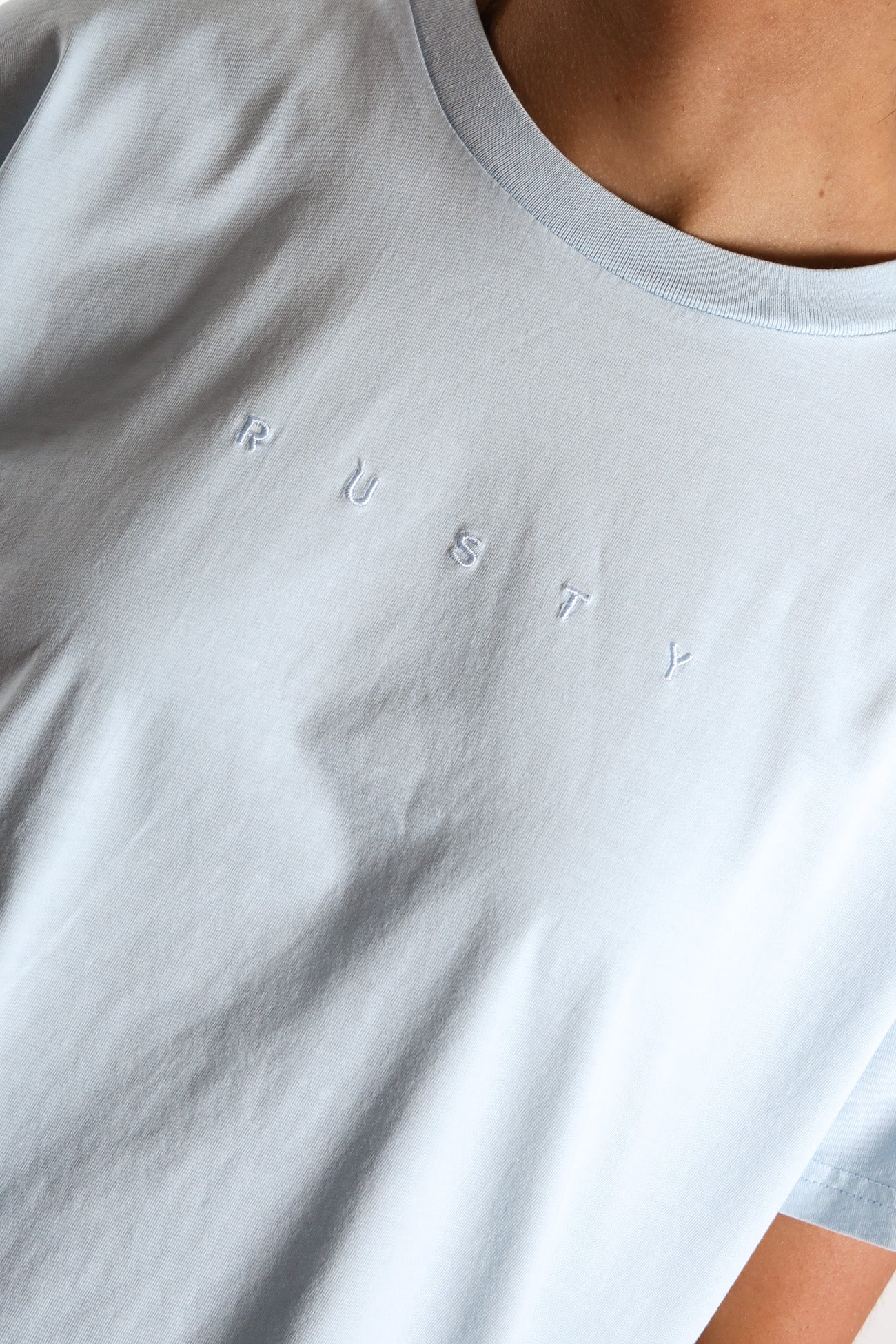 Rusty Essentials Ember Short Sleeve Tee Ballard Blue