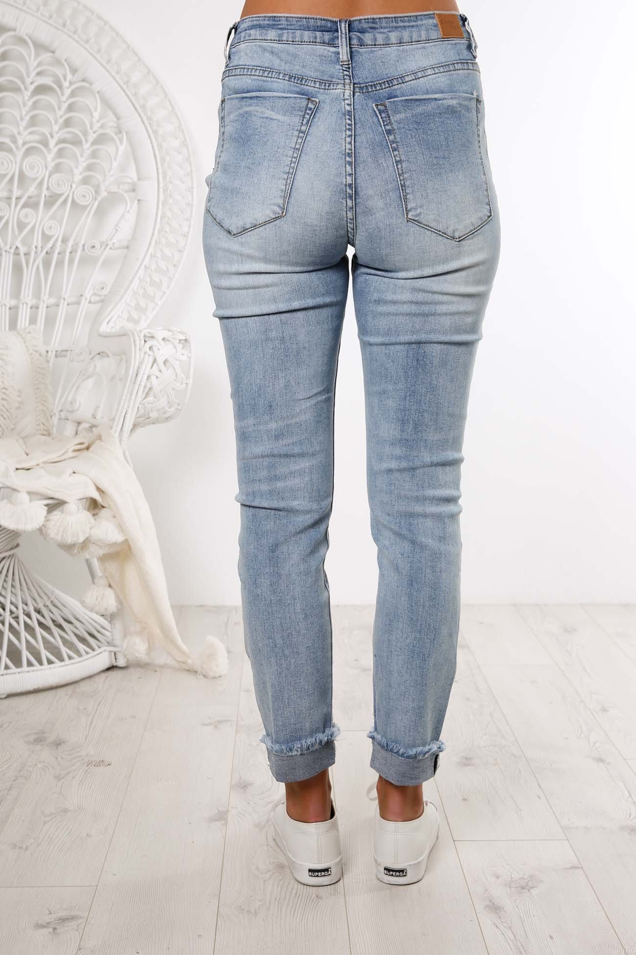 Safaya Ripped Jean Light Blue Jean Jail - Jean Jail
