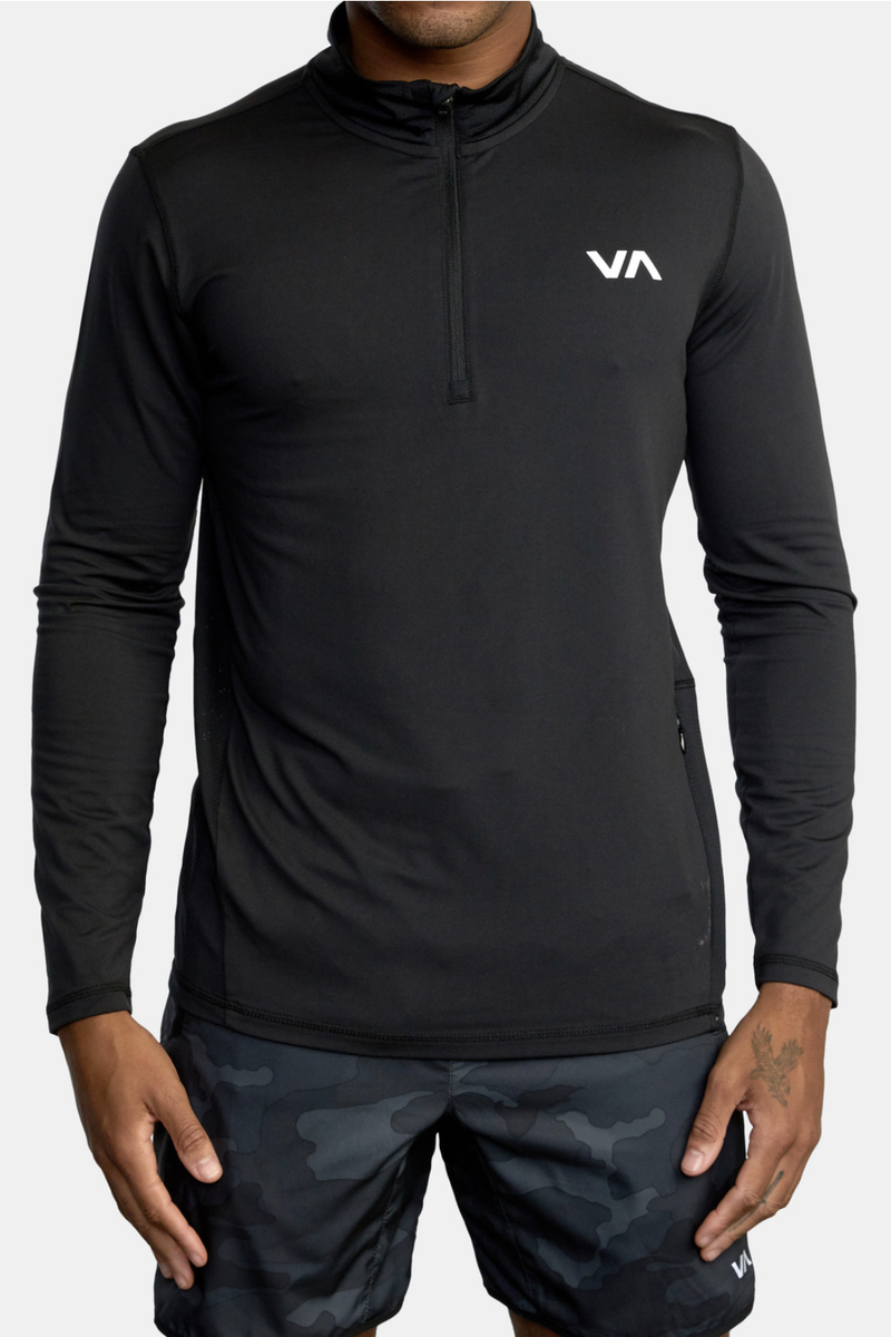 Sport Vent Half-Zip Pullover Black