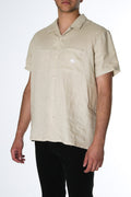 Linen Short Sleeve Shirt Taupe