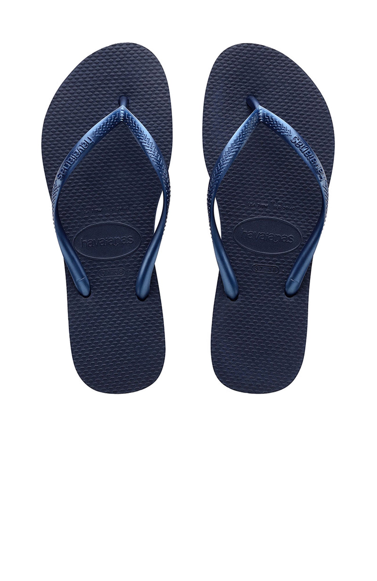 Slim Metallic Navy Blue
