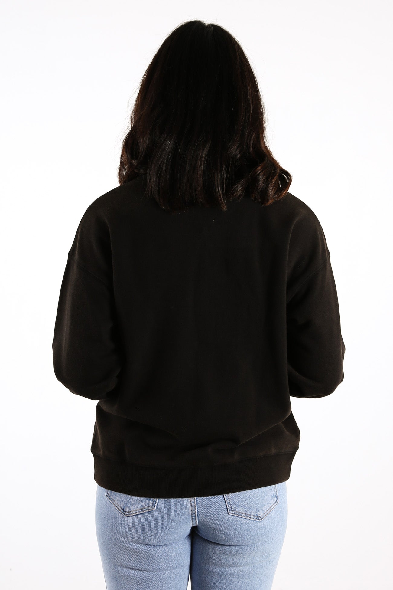 Snake Stamp Sweatshirt Washed Black
