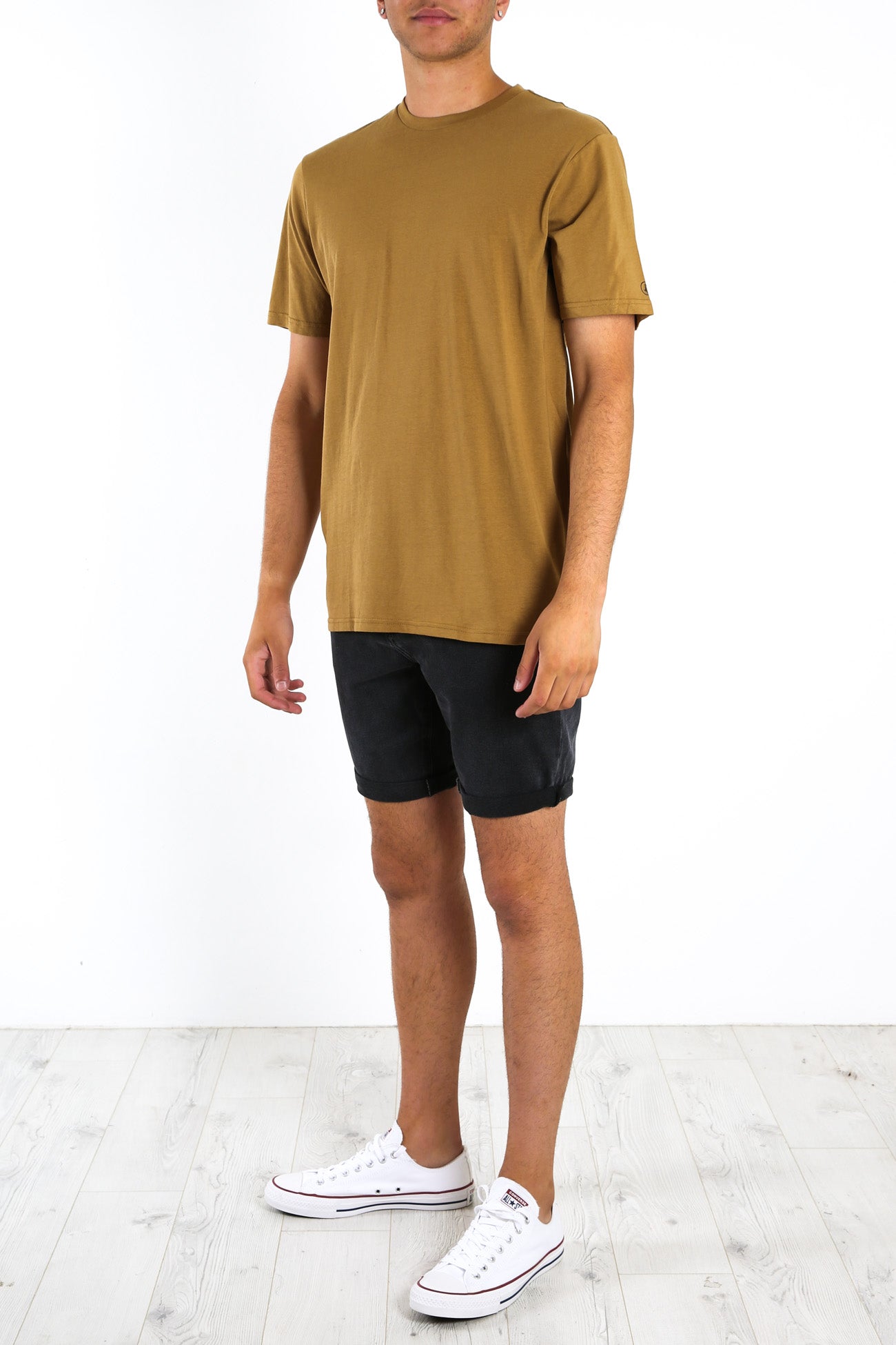 Solid Short Sleeve Tee Sand
