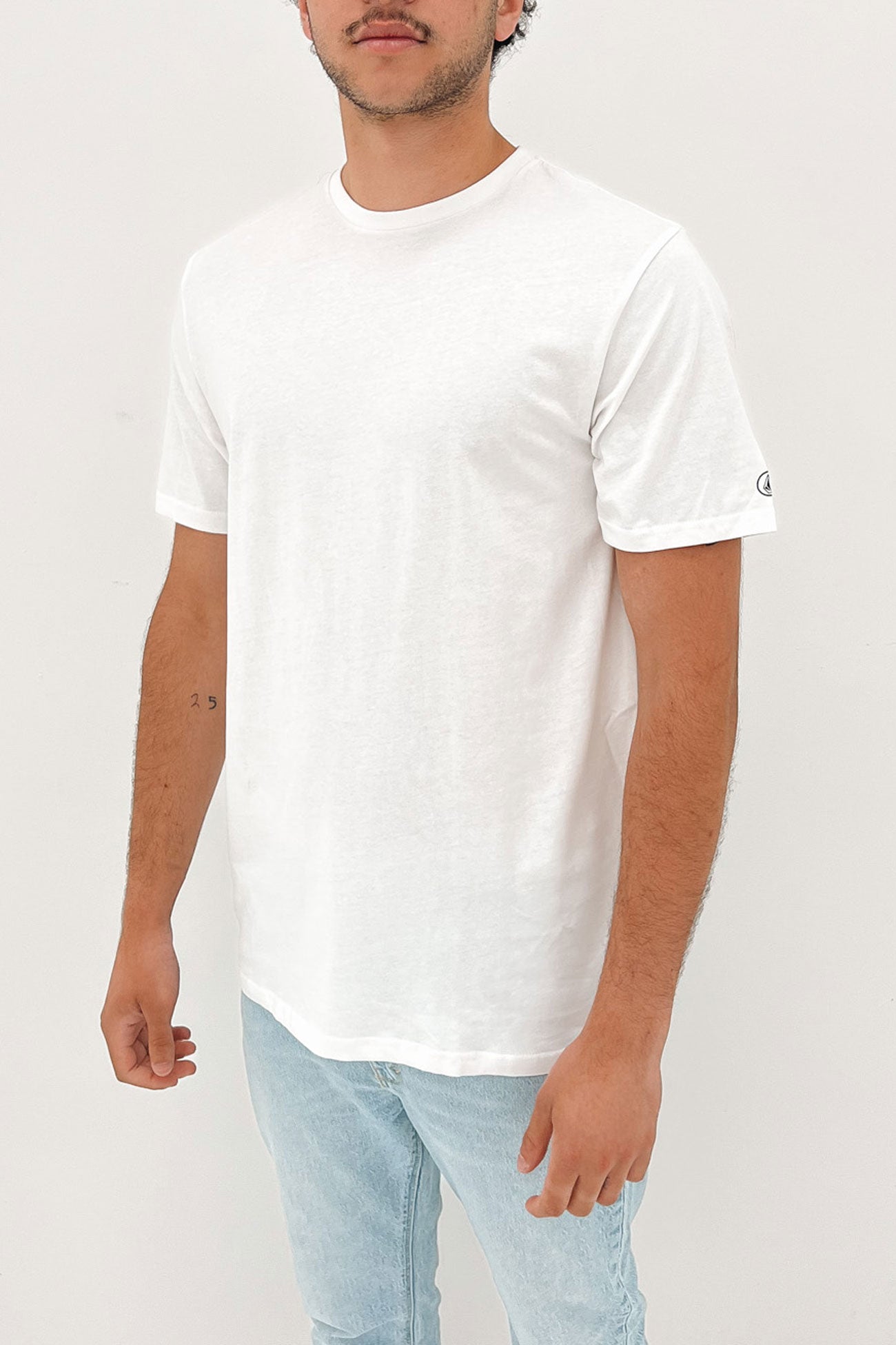 Solid Short Sleeve Tee White