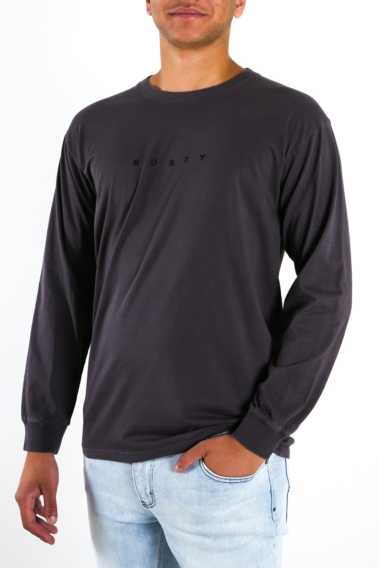 Special Cut Long Sleeve Tee Coal