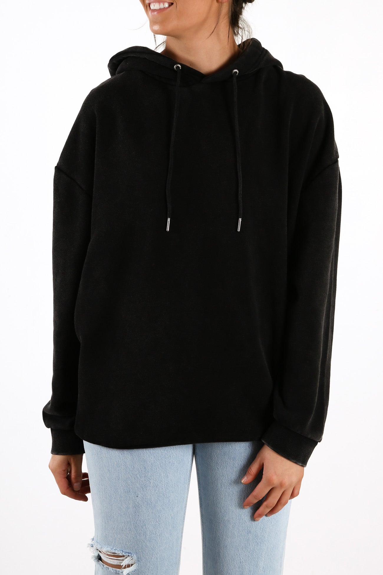 Standard Hoody Washed Black