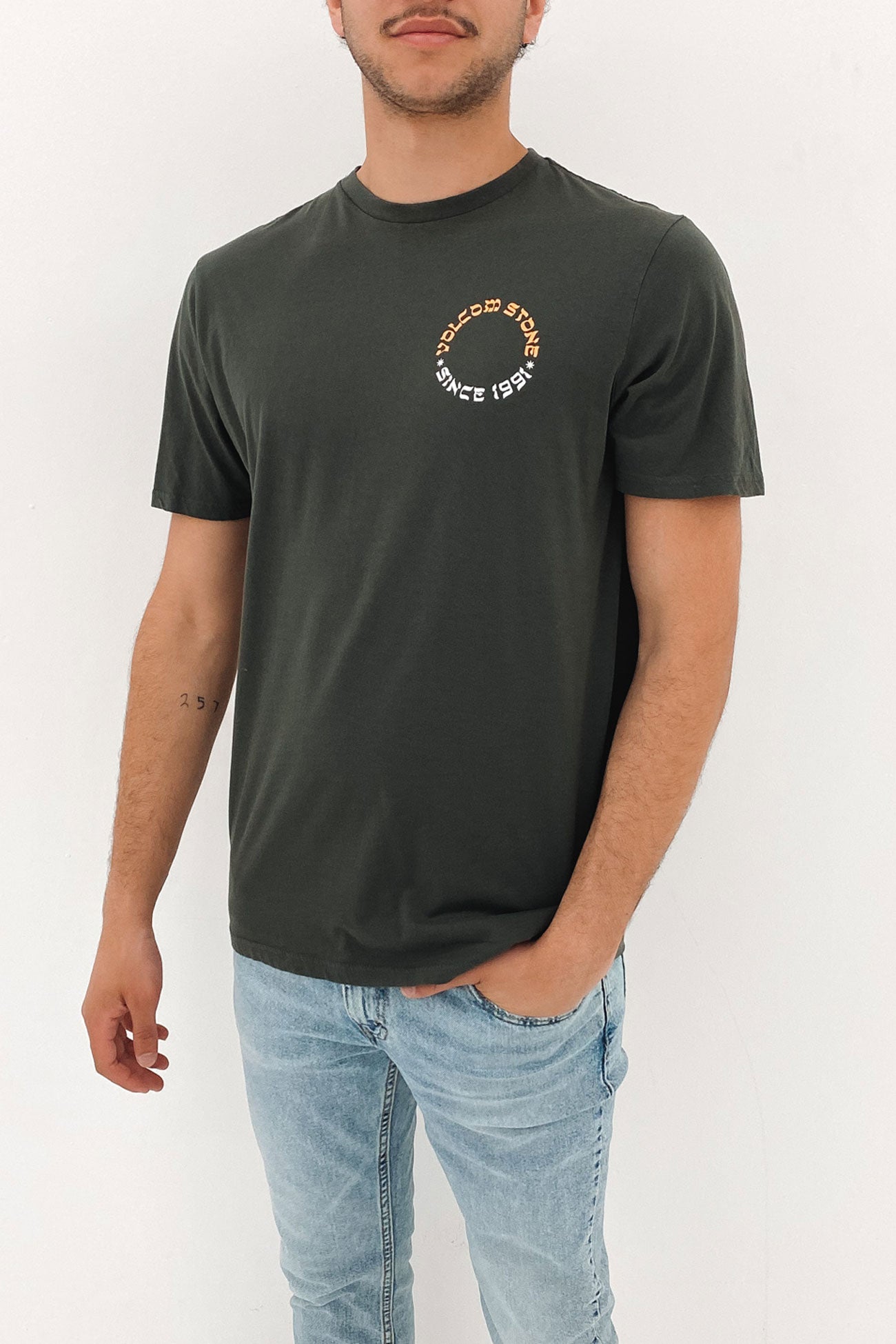 Stone Portal Farm To Yarn Short Sleeve Tee Rinsed Black