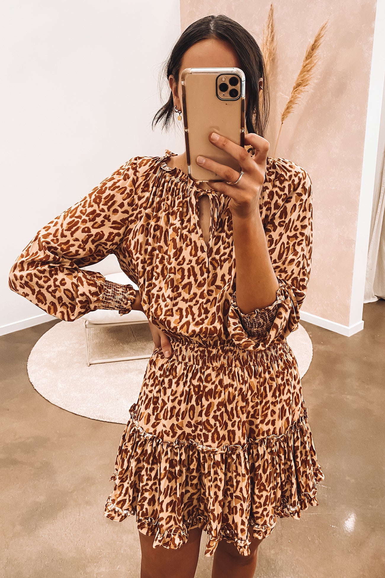 Teriq Mini Dress Leopard