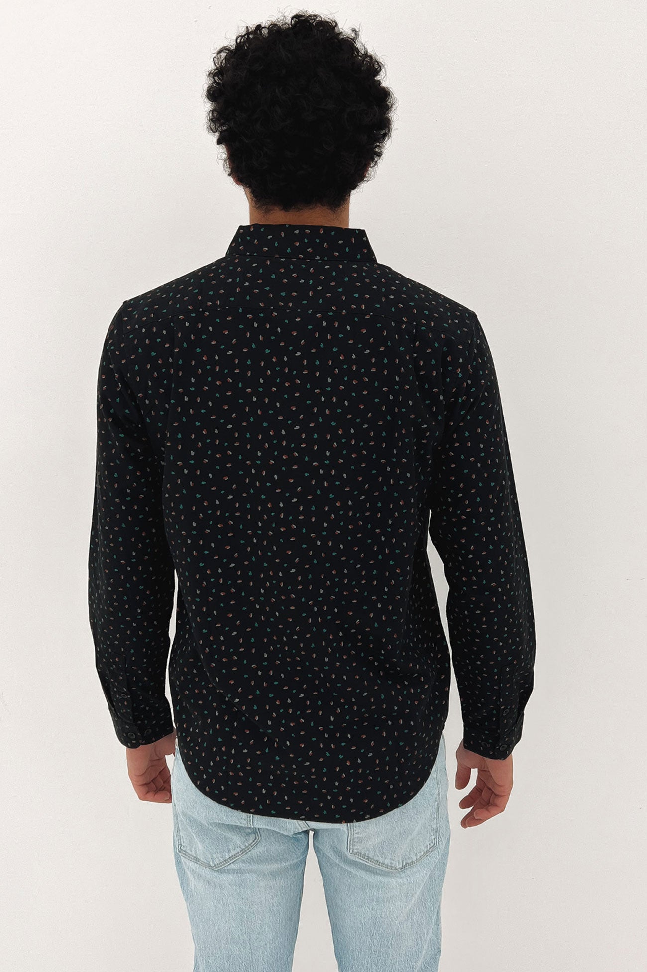 That'll Do Print Long Sleeve Shirt Black