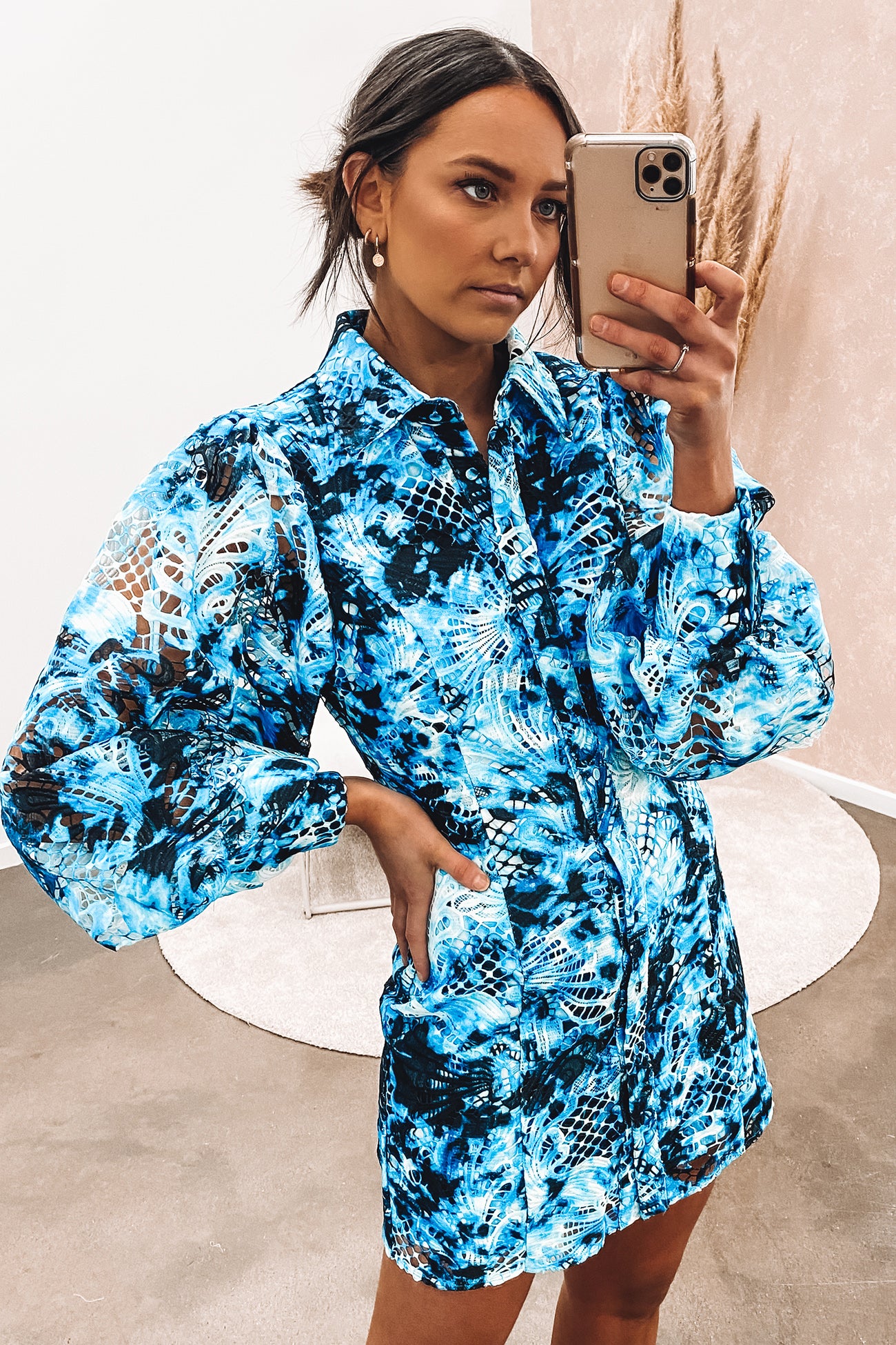 The High Rise Mini Dress Tie Dye