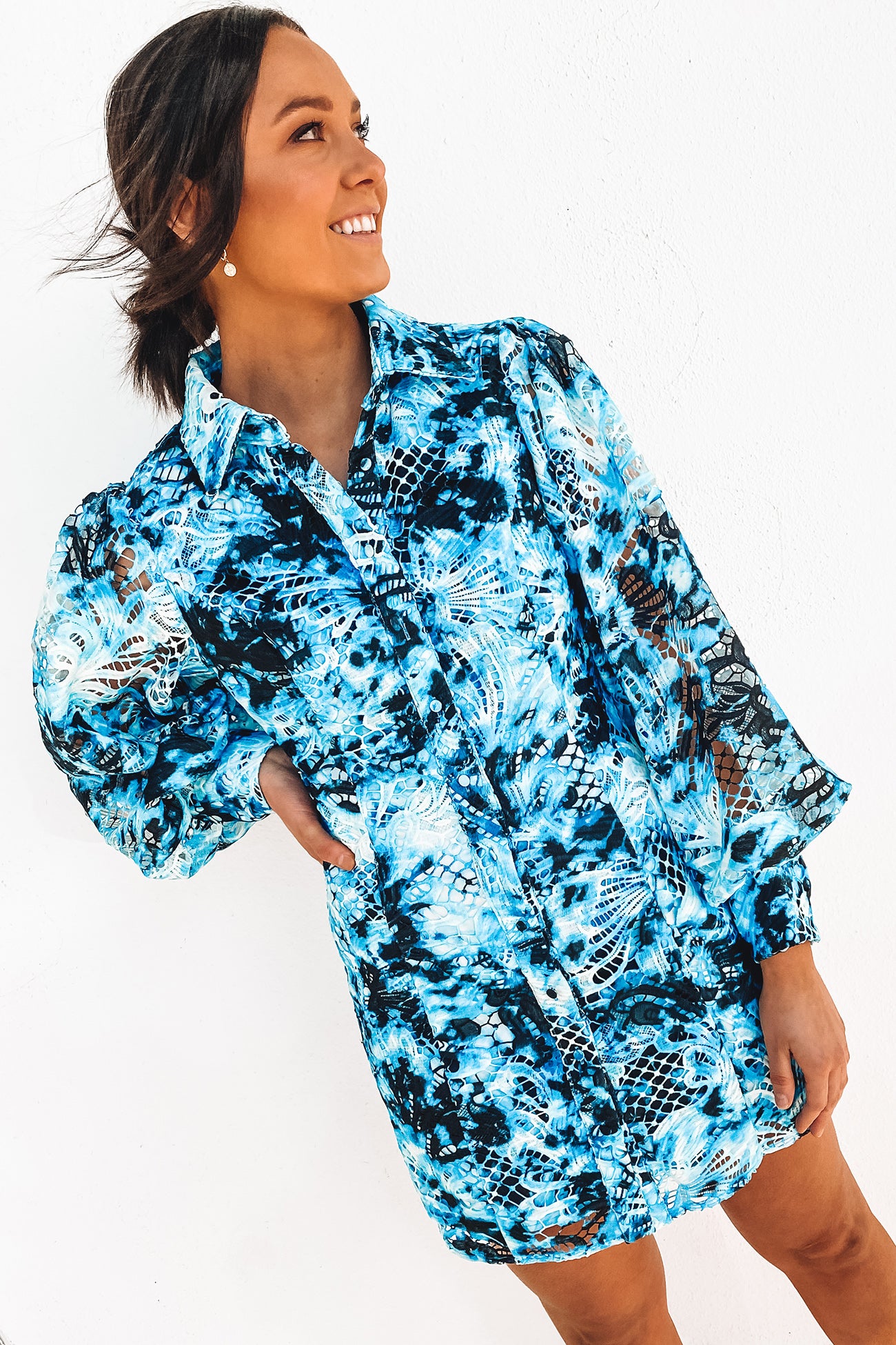 The High Rise Mini Dress Tie Dye