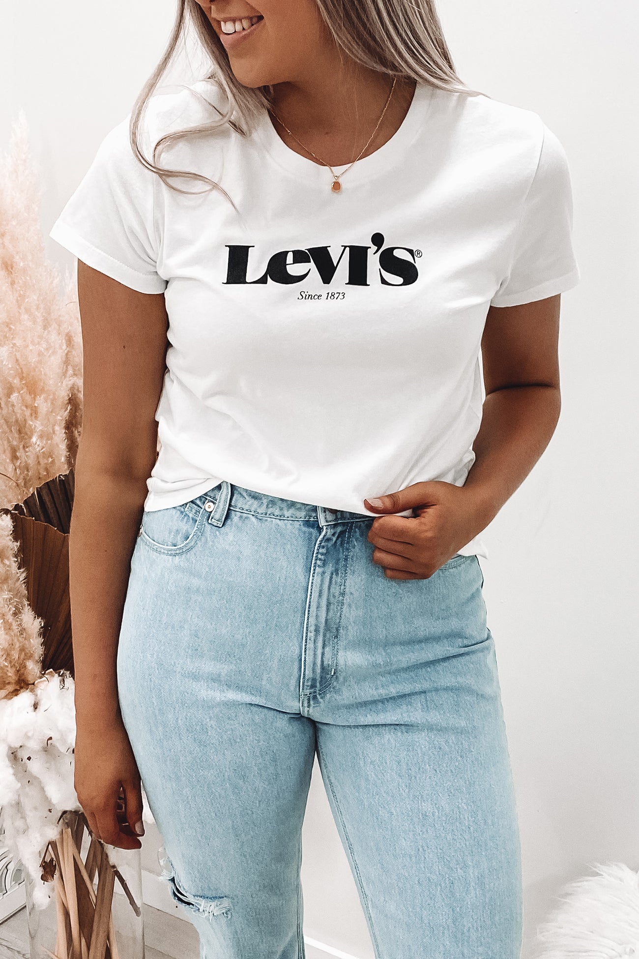 The Perfect Tee Logo White