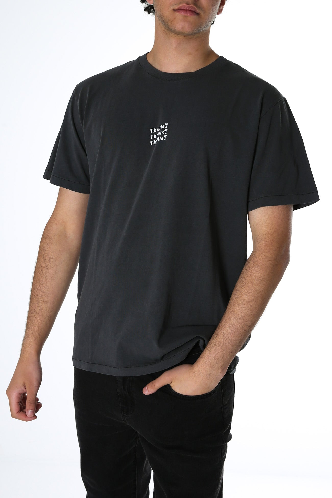 Thrills Unlimited Merch Fit Tee Merch Black