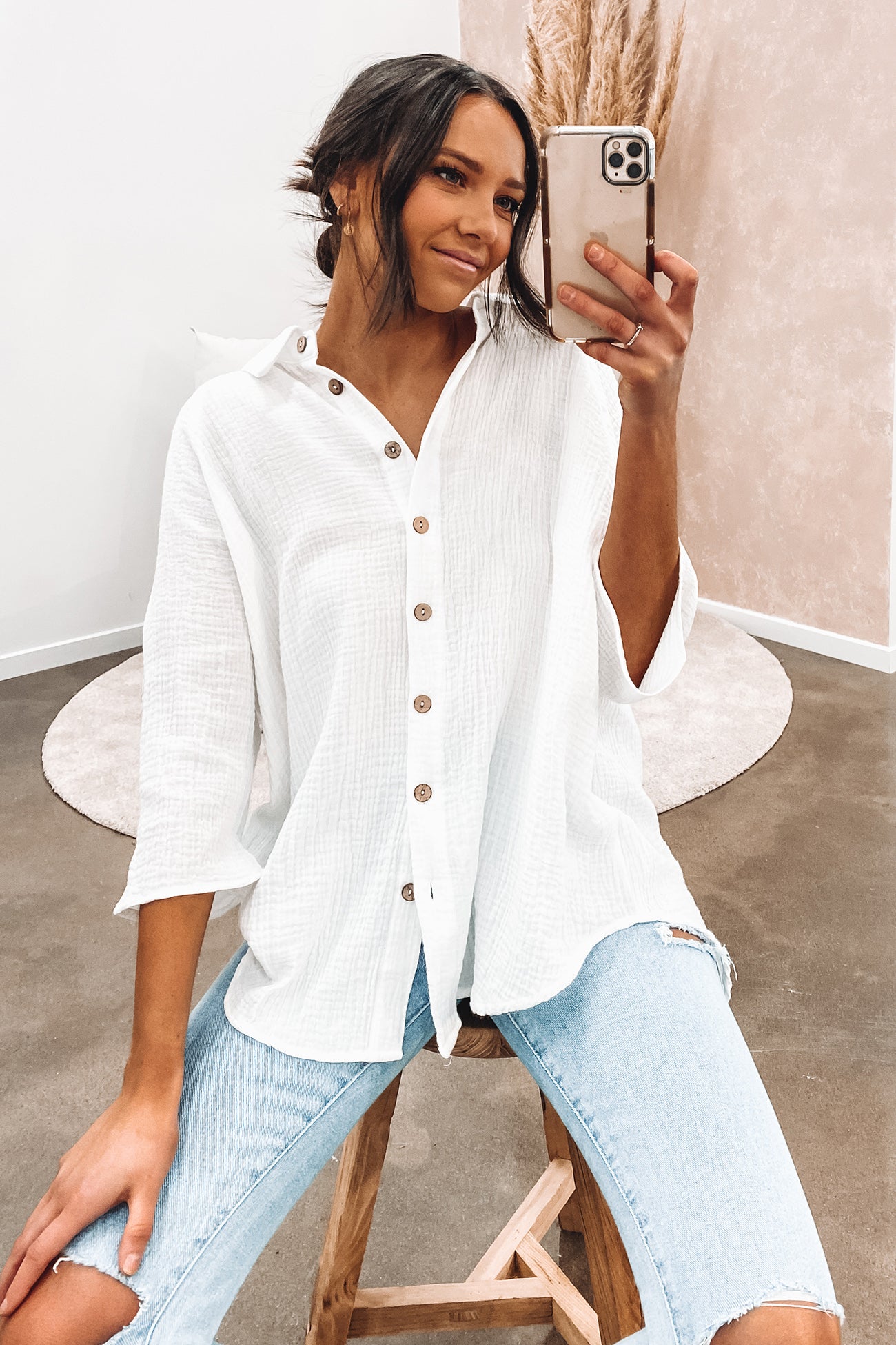 Toby Top White
