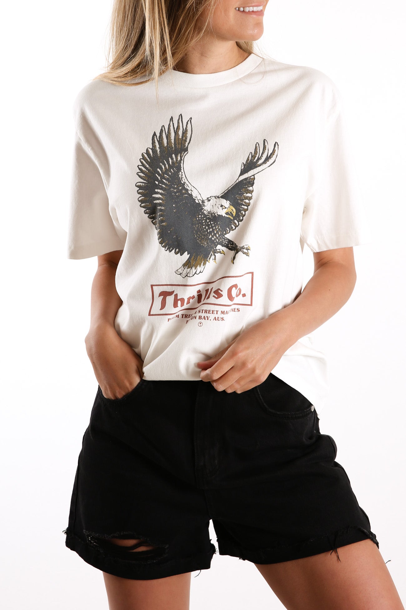 Traction Merch Tee Dirty White