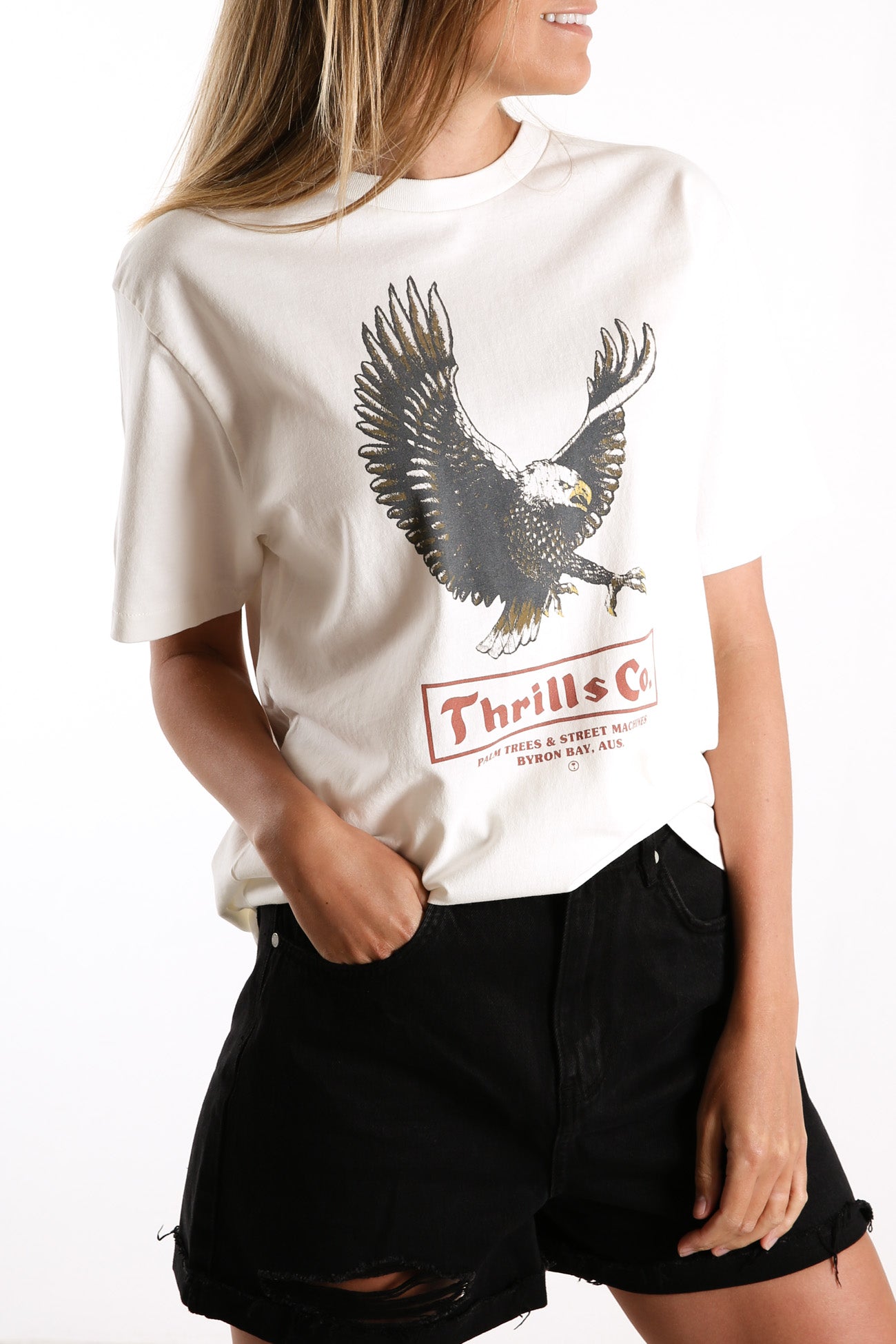 Traction Merch Tee Dirty White