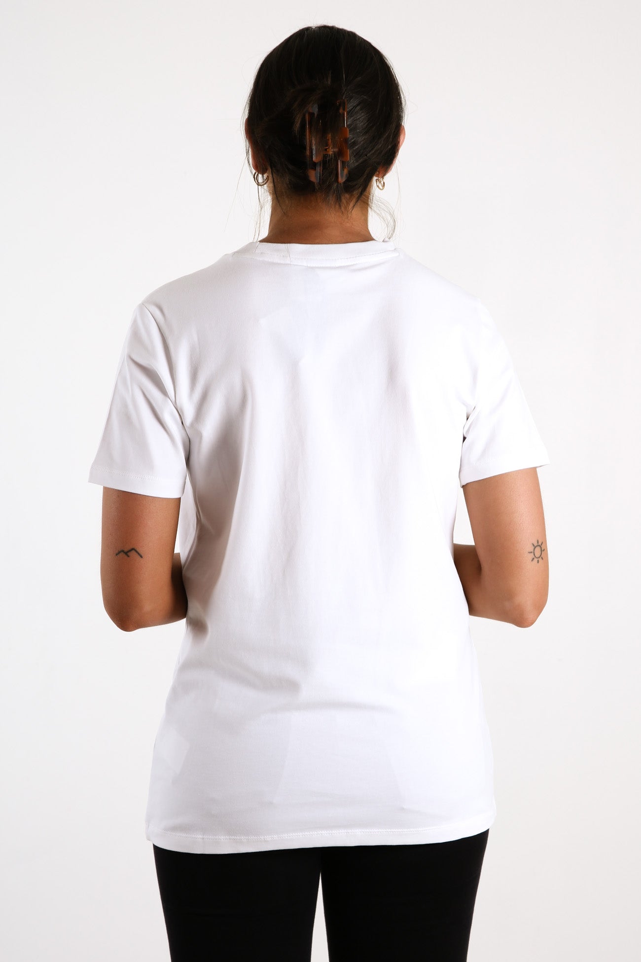 Trefoil Tee White Black