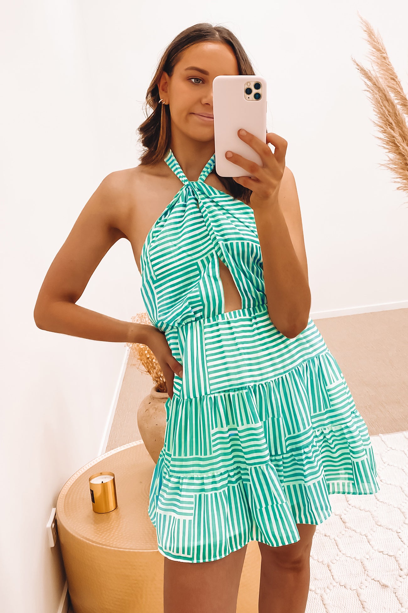 Tyler Mini Dress Green
