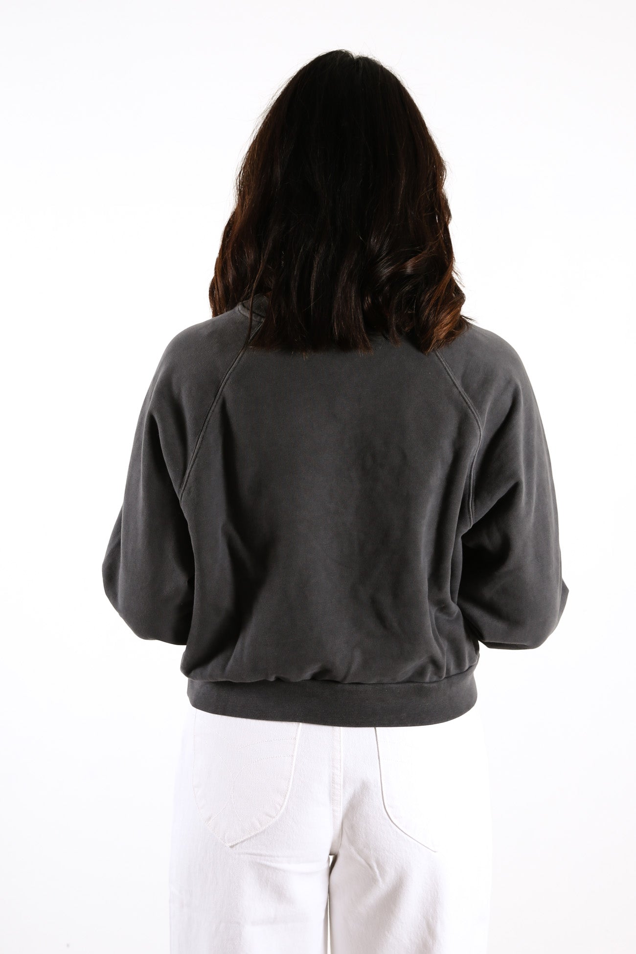 Vintage Raglan Crew Neck Sweatshirt Blackened Pearl