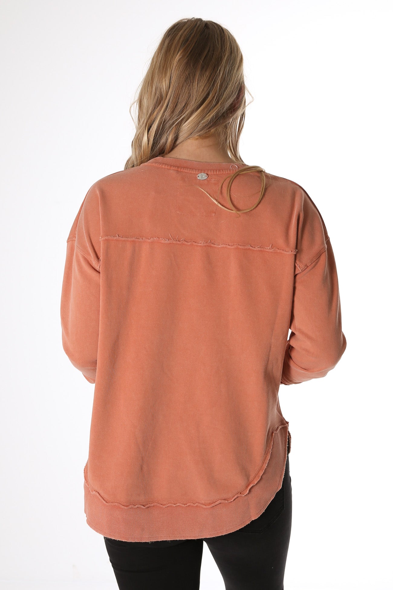 Washed Simplified Crew Rust