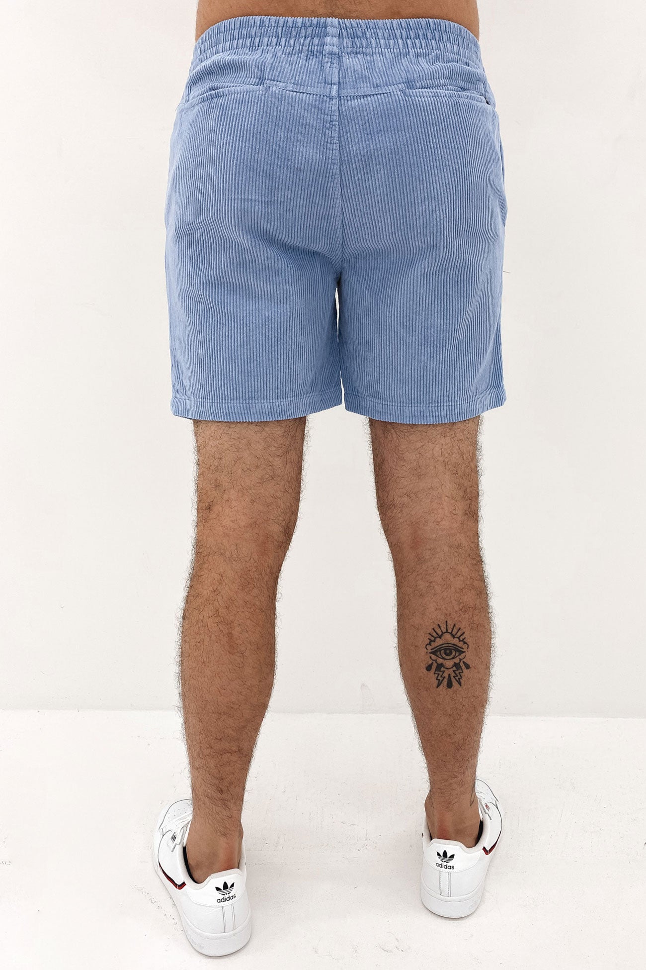 Wide Wale Cord Beachshort Dusty Blue